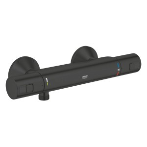Čierna termostatická sprchová batéria Grohe QuickFix Precision Start.