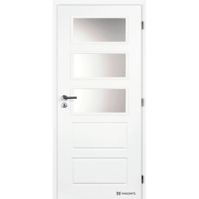 Doornite Dvere profilované Oregon Sklo 80 P, biele