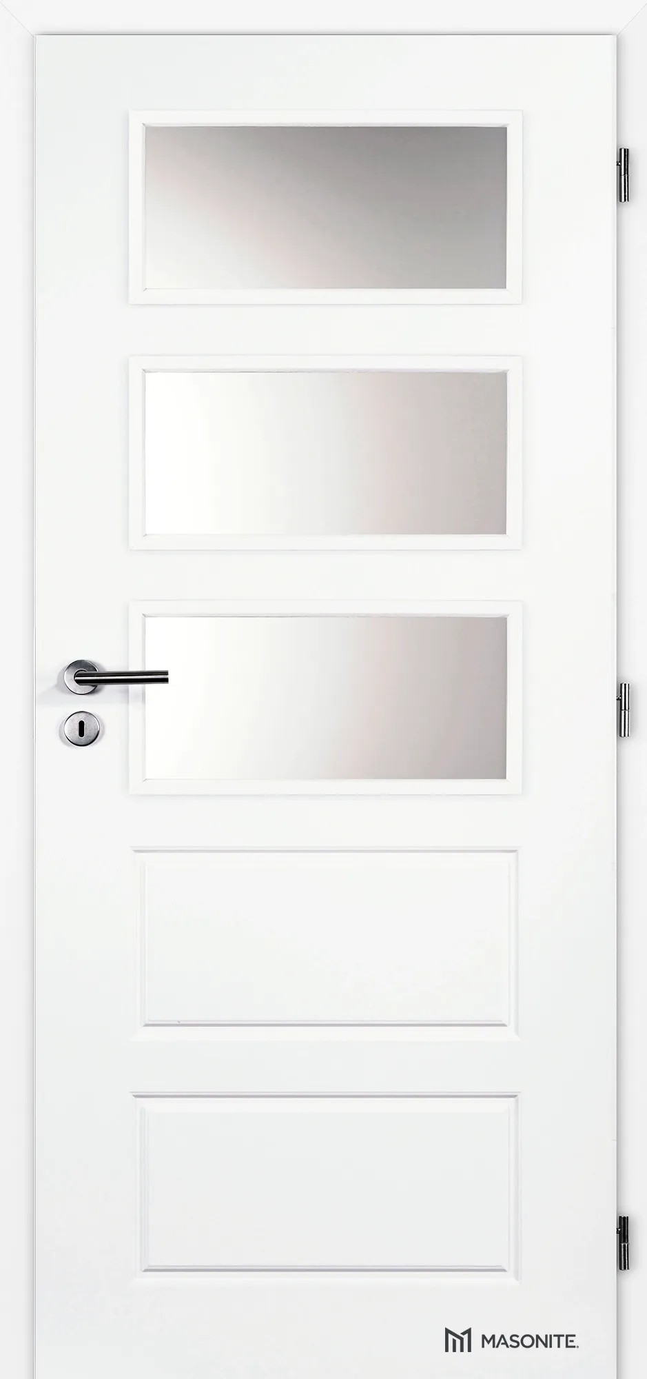 Doornite Dvere profilované Oregon Sklo 80 P, biele