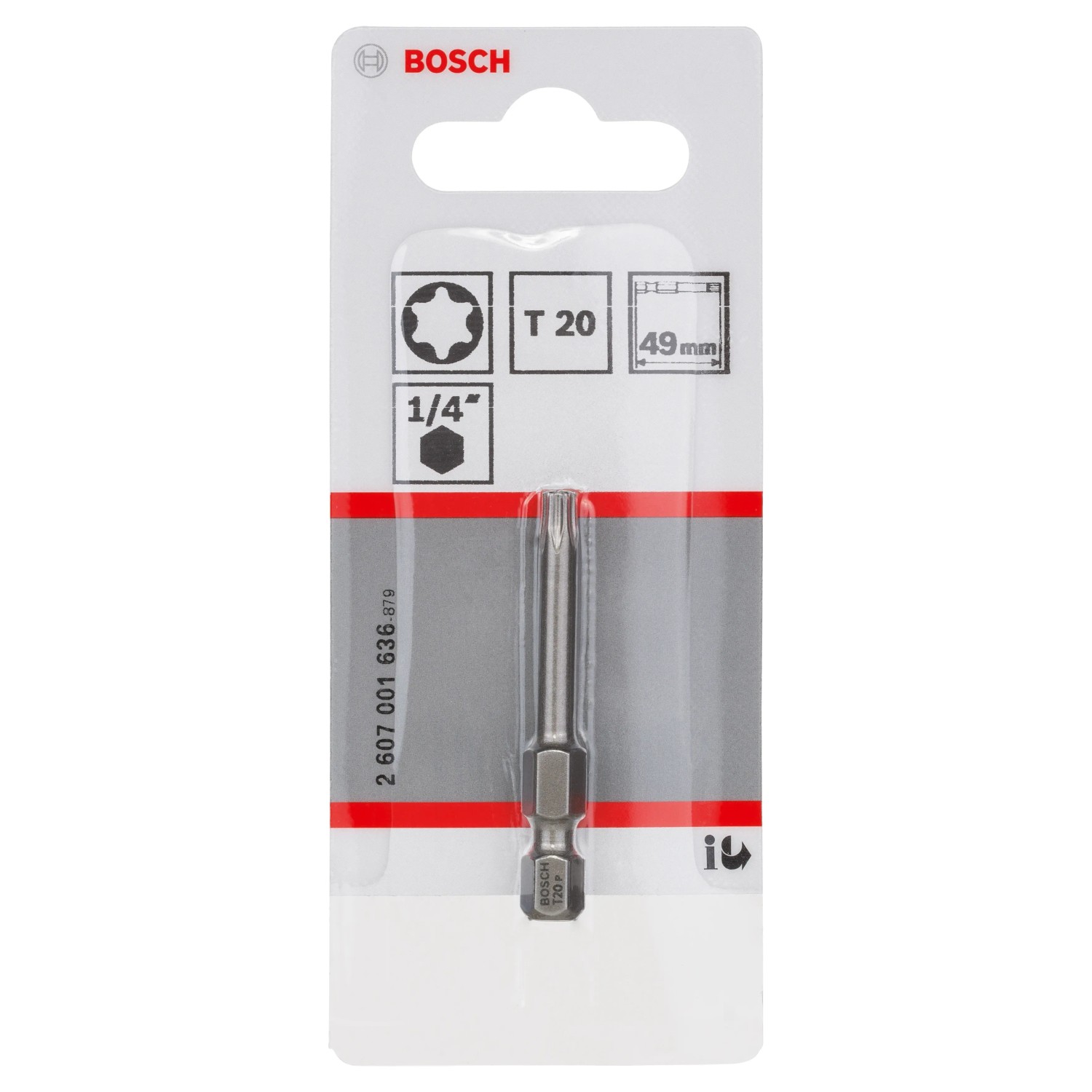 E-shop Bosch Bit skrutkovací Extra hard T20, 49 mm