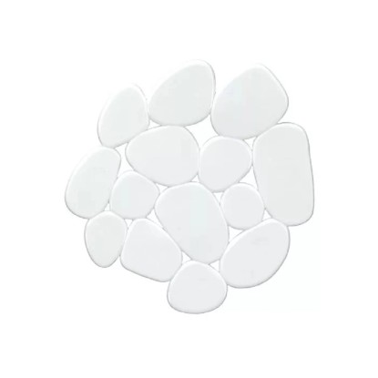 Kleine Wolke Dekoratívne kamienky do vane Sassolino biele 6 ks