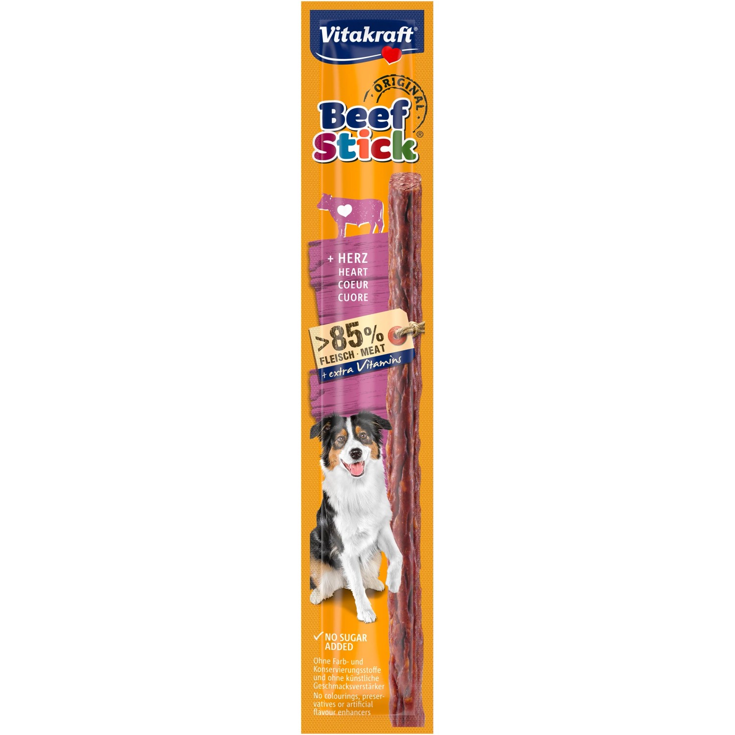E-shop Vitakraft Pochúťka pre psov Beef Stick Heart, 12 g