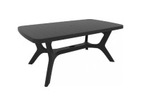 Allibert Stôl záhradný Baltimore grafit 177 x 100 x 71 cm