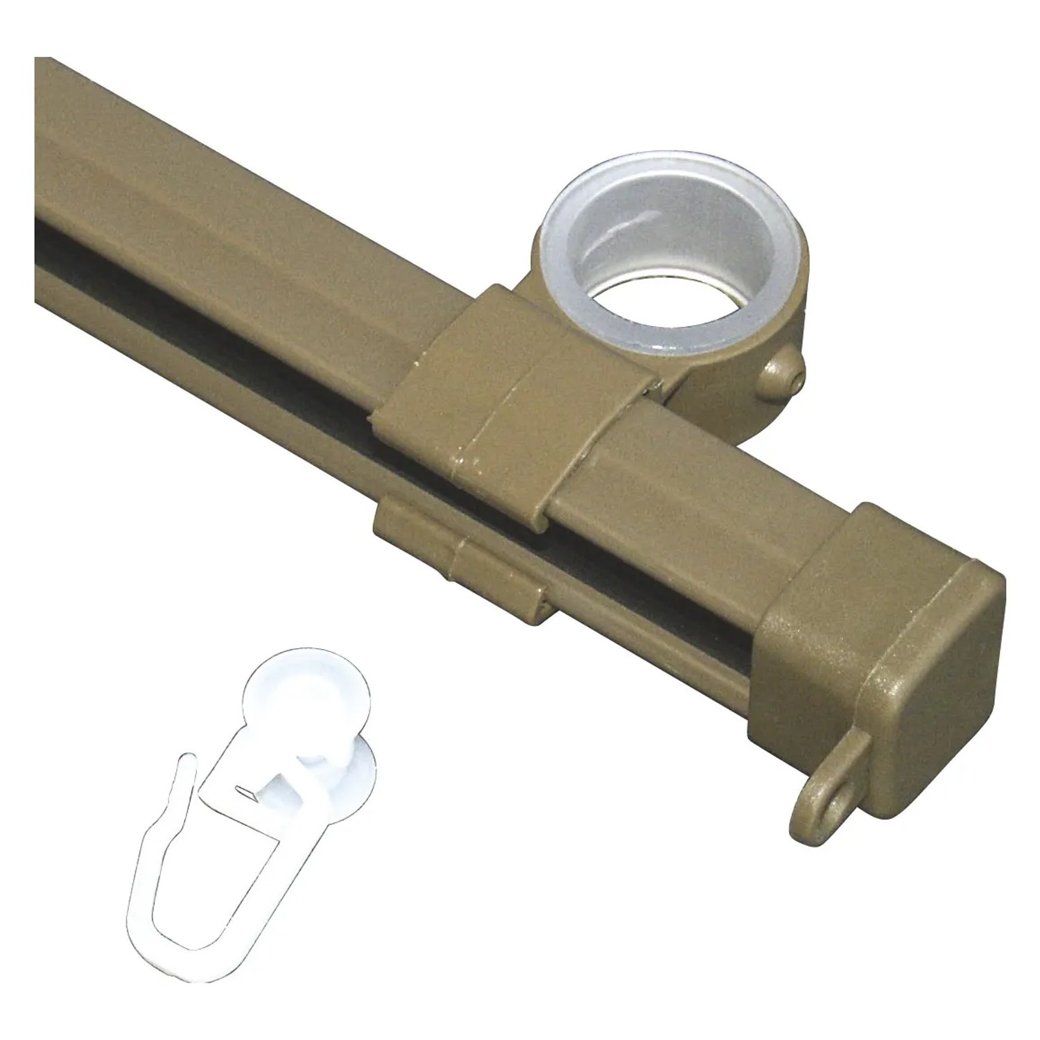 E-shop Gardinia U koľajnička kov bronz 150 cm