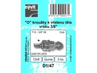O krúžky k vretenu tela vŕšku 3/8 O krúžky k vretenu tela vŕšku 3/8