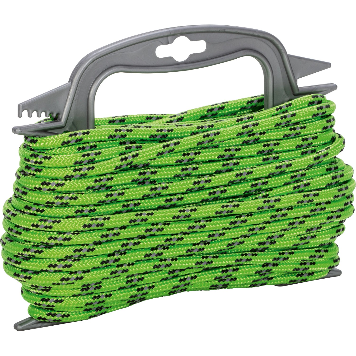 E-shop LUX-TOOLS Polyesterové lano pletené zeleno-čierne pr. 6 mm x 20 m