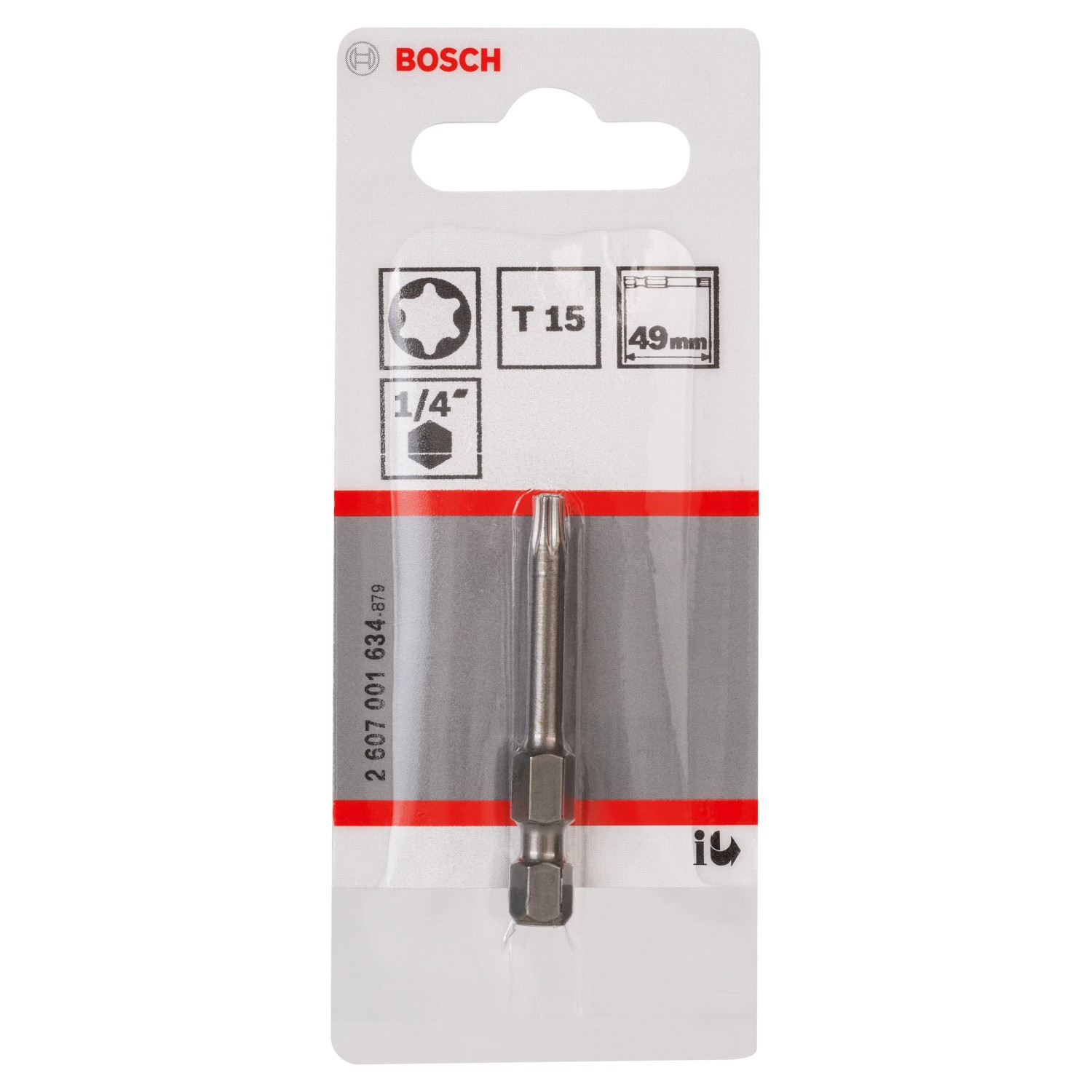 E-shop Bosch Bit skrutkovací Extra hard T15, 49 mm