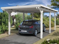 Skan Holz Prístrešok na auto Emsland EPDM, biely, 354 x 604 cm