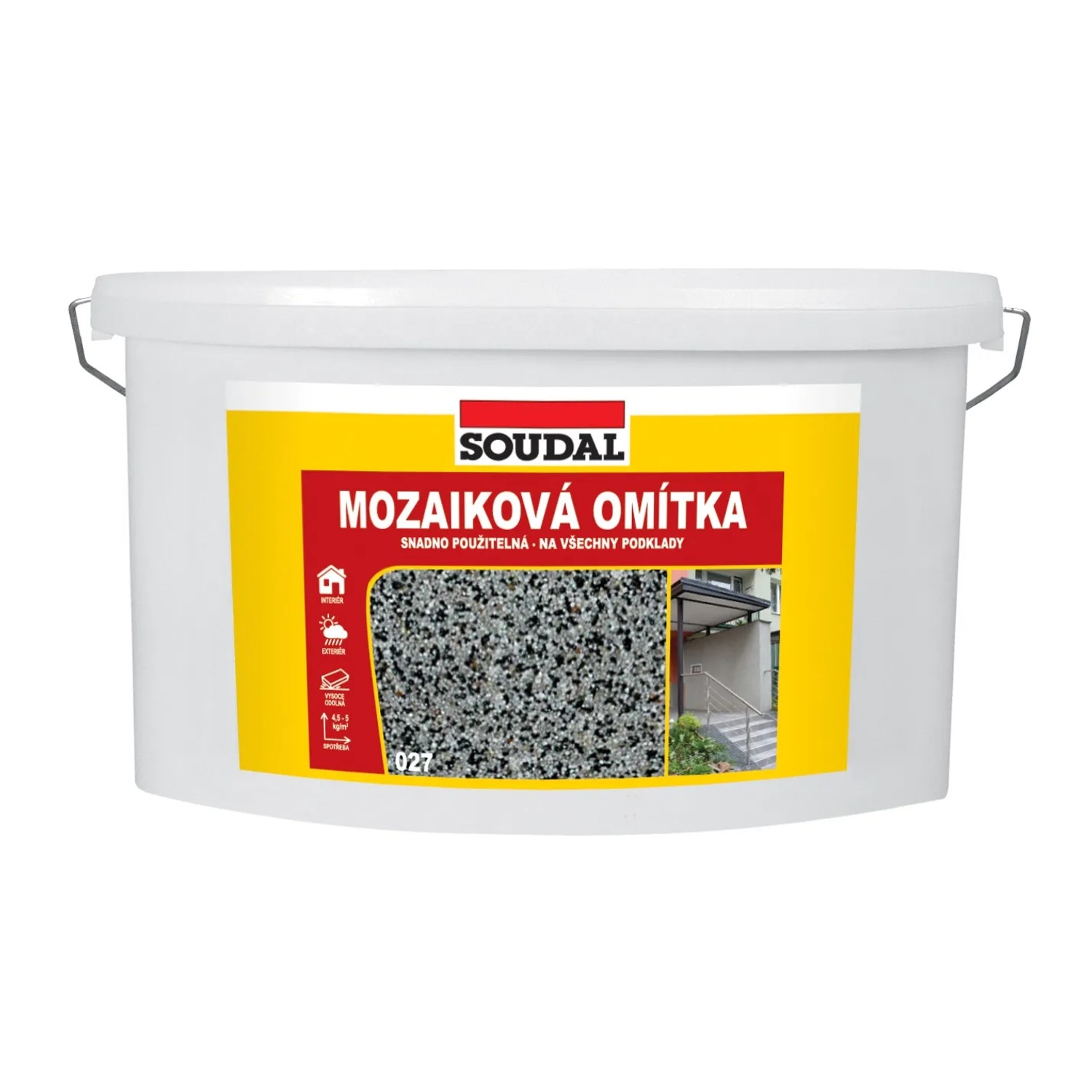E-shop SOUDAL Mozaiková omietka 027 svetlo sivá, 16 kg