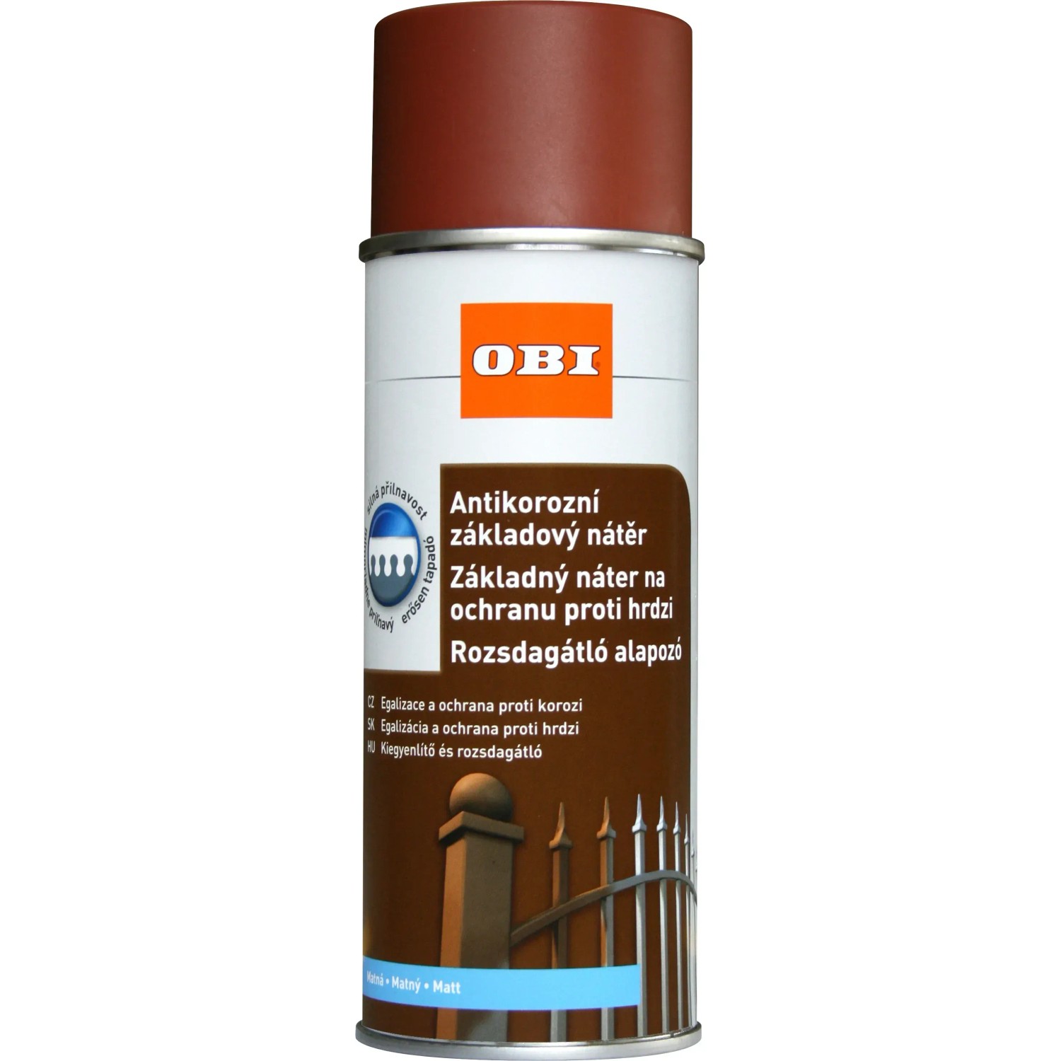 E-shop OBI Farba základná antikorózna červenohnedá 400 ml