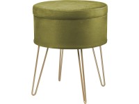 Taburet Safari Lodge MDF 45 cm x priemer 36 cm zelený