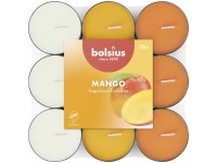 Bolsius Vonné čajové sviečky Mango, 3 farby, 18 ks