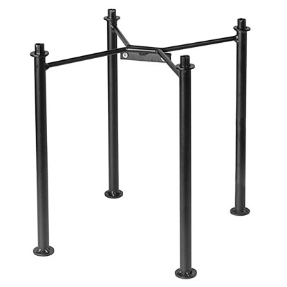 Deroma Stojan na kvetináč COSMO Cube čierny 33 x 33 x 33 cm