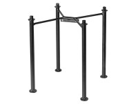 Deroma Stojan na kvetináč COSMO Cube čierny 33 x 33 x 33 cm