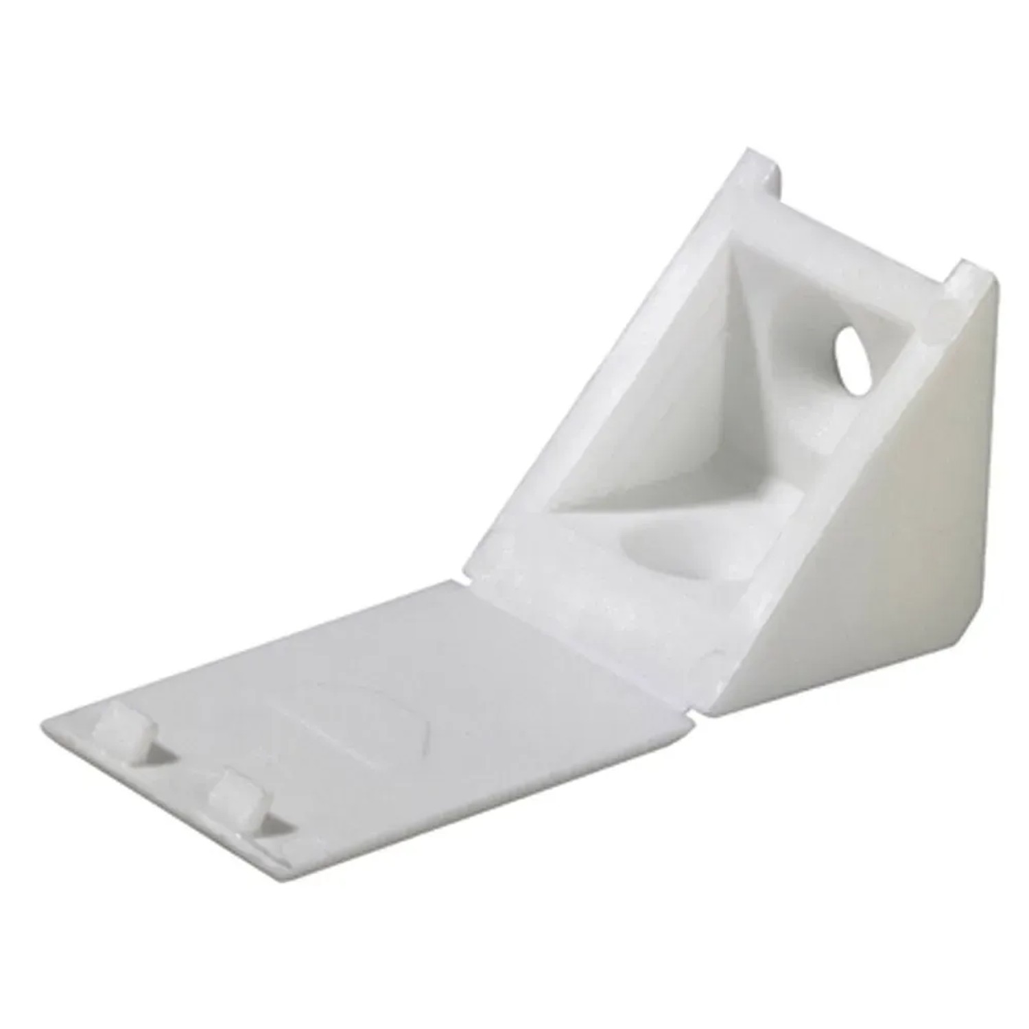 E-shop Hettich Univerzálna rohová spojka plastová, biela, 23 x 23 x 24 mm