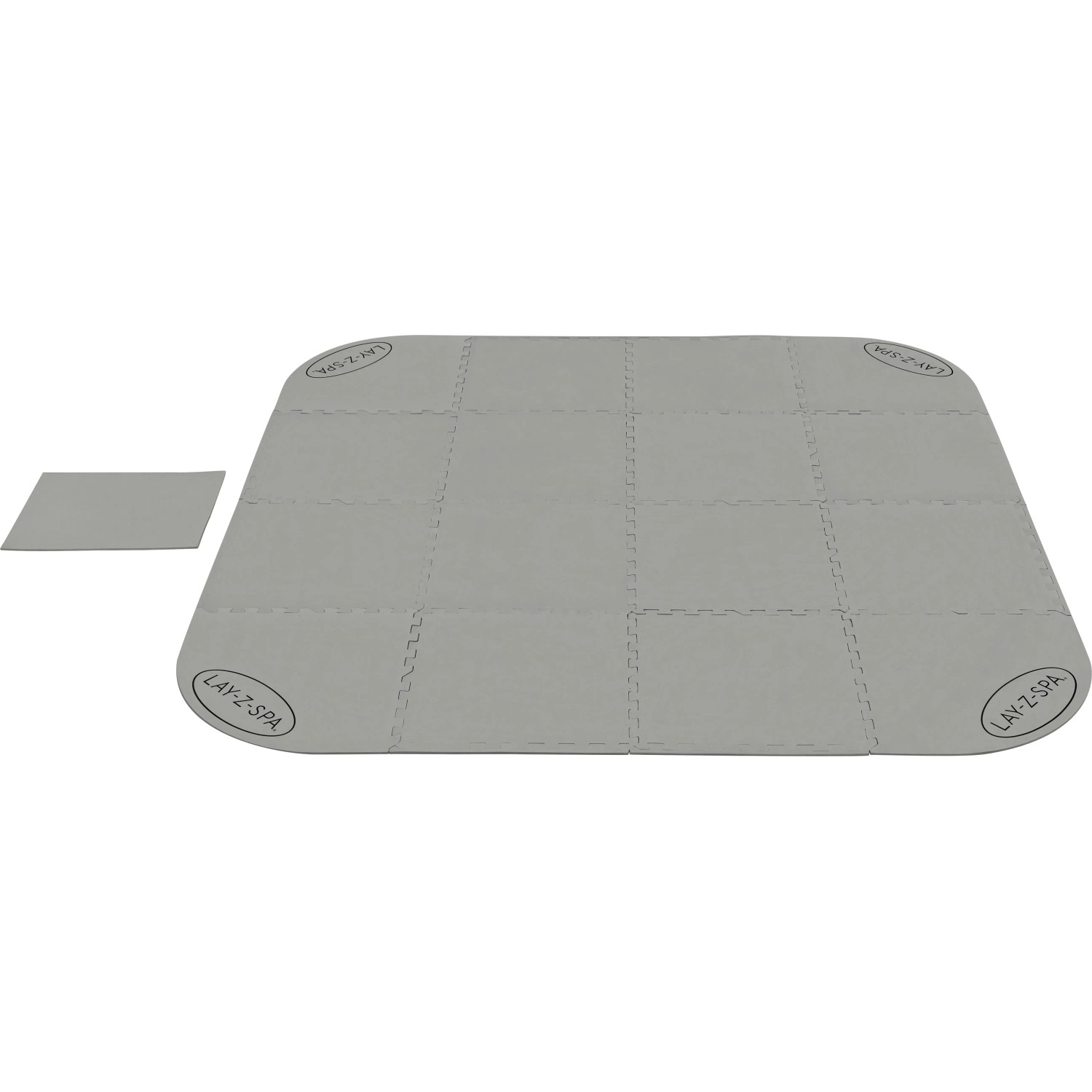 E-shop Bestway Podložka pod vírivku Lay-Z-Spa sivá 196 x 196 cm