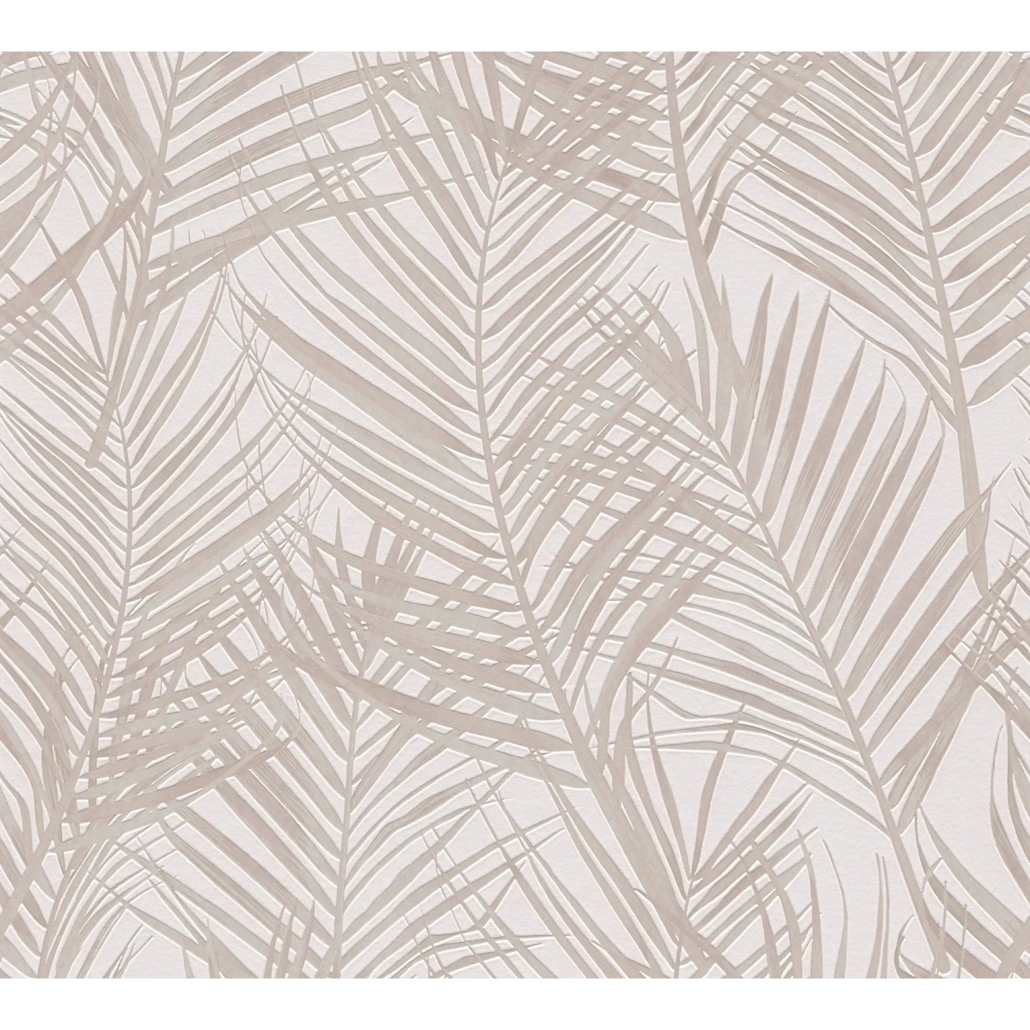 E-shop A. S. Creation Vliesová tapeta Attractive Palmové listy bielo-krémové