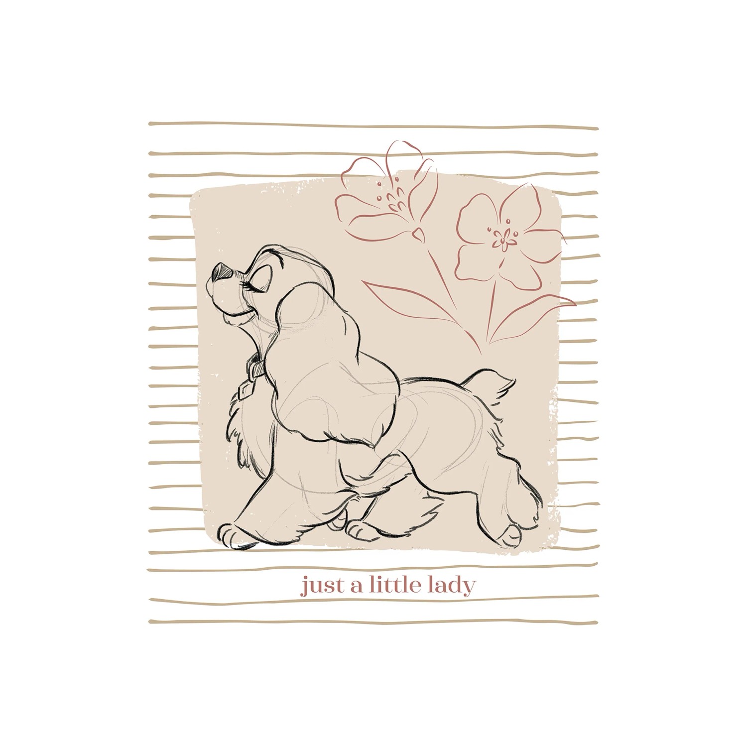 E-shop Komar Plagát Disney Lady and the Tramp Just a Little Lady 30 x 40 cm