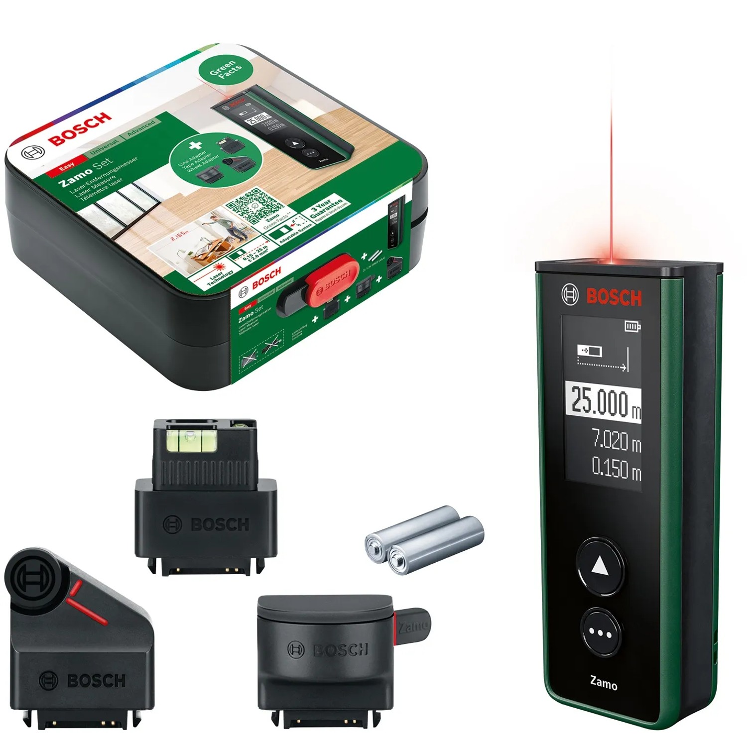 E-shop Bosch Digitálny laserový diaľkomer Zamo 4 Set