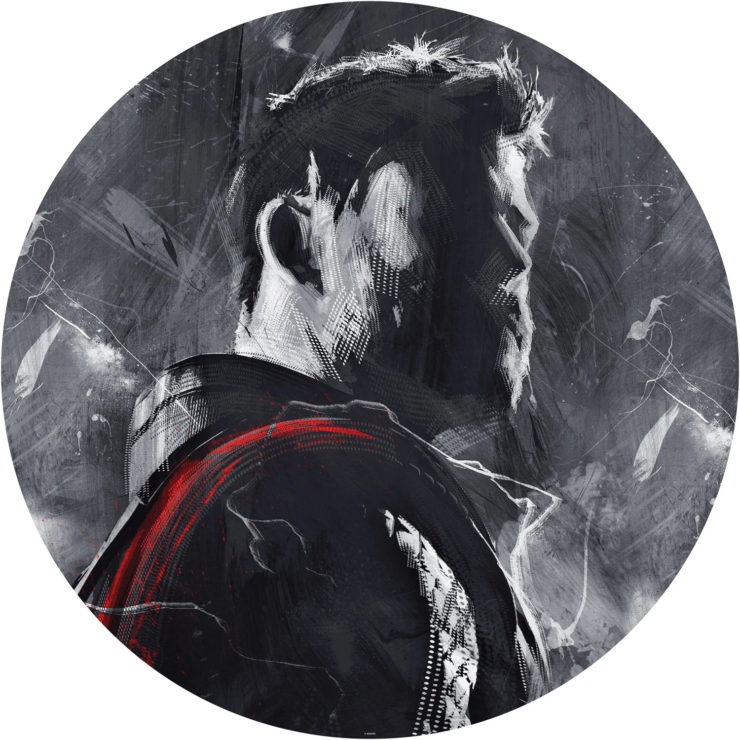 E-shop Komar Samolepiaca vliesová fototapeta Dot Avengers Painting Thor pr. 125 cm