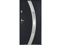 O.K. DOORS Oceľové vchodové dvere MARS P55 antracitové 80 P