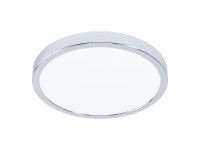 EGLO Vstavané LED svietidlo Fueva 5 chróm/biele priemer 28,5 cm, 20 W, IP44 EGLO Vstavané LED svietidlo Fueva 5 chróm/biele priemer 28,5 cm, 20 W, IP44