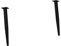 Maximus Drevené nožičky Tall, čierna, 38 cm, 2 ks