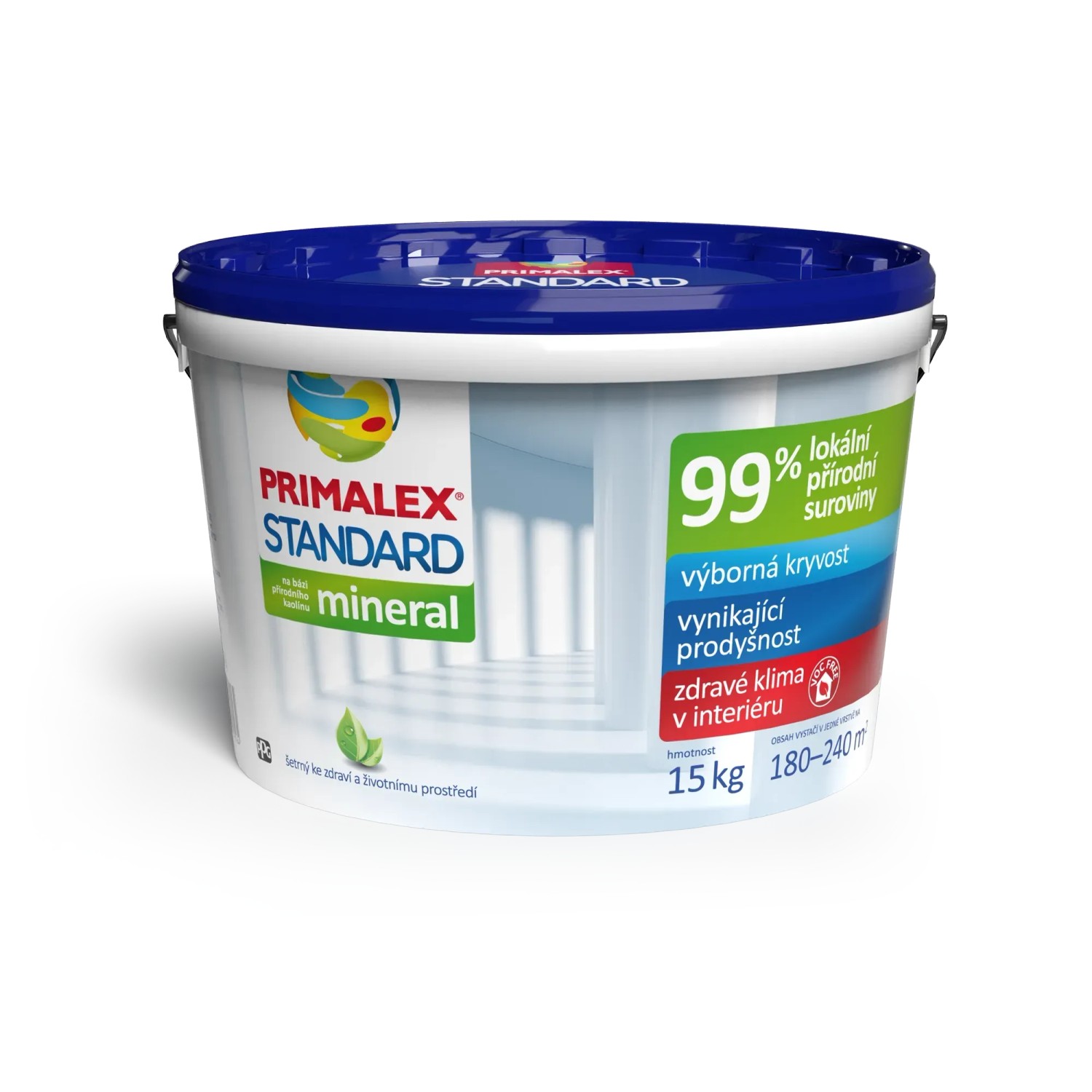 E-shop PRIMALEX Vnútorný maliarsky náter Standard biely 15 kg