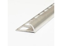 Ukončovací a rohová lišta oblá, hliník přírodní, 8 mm/2,5 m