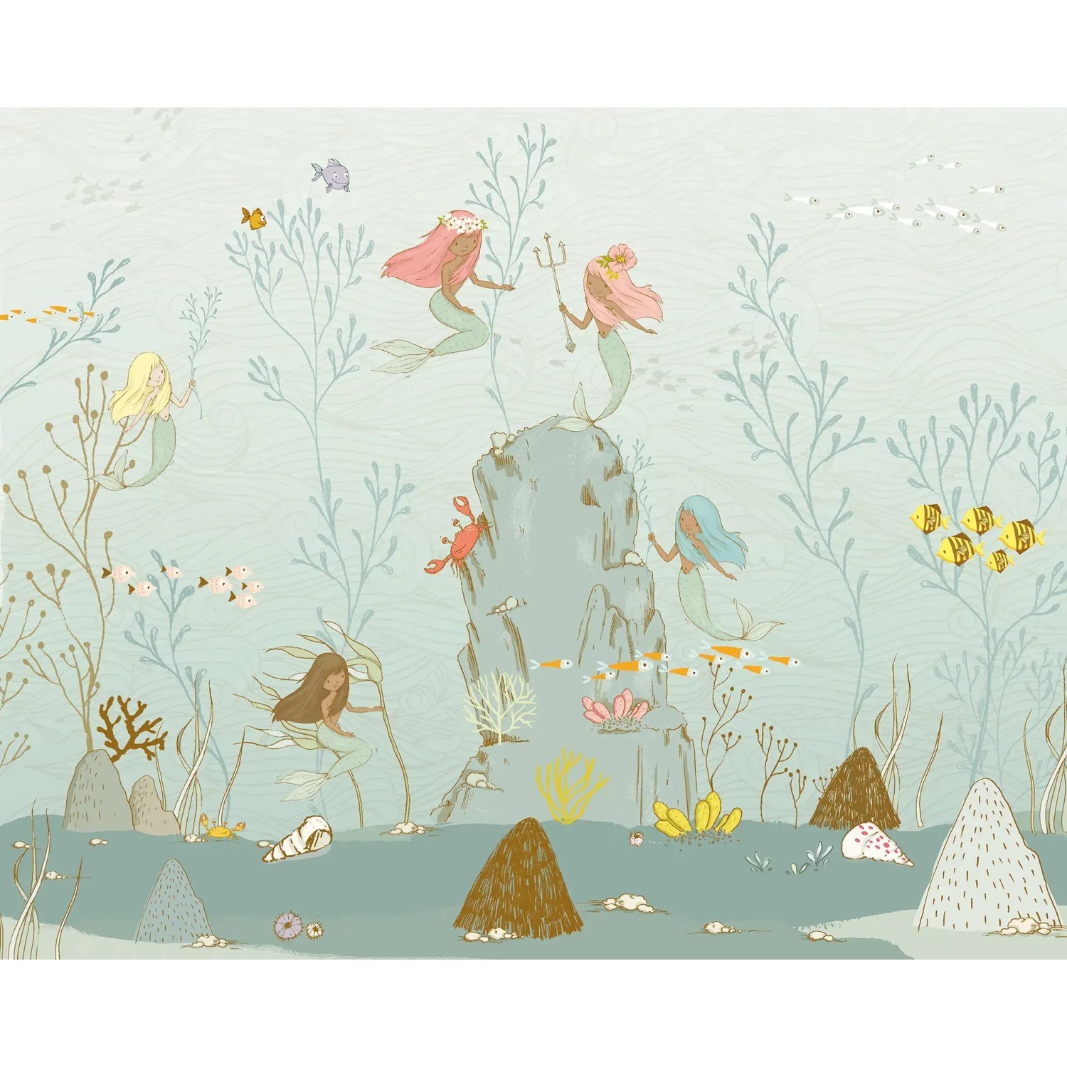 E-shop Komar Vliesová fototapeta Mermaids 350 x 280 cm