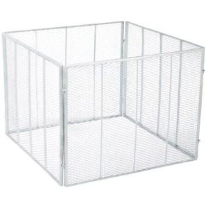 Štvordielny kompostér zo žiarovo pozinkovaného kovu, objem 800 l.