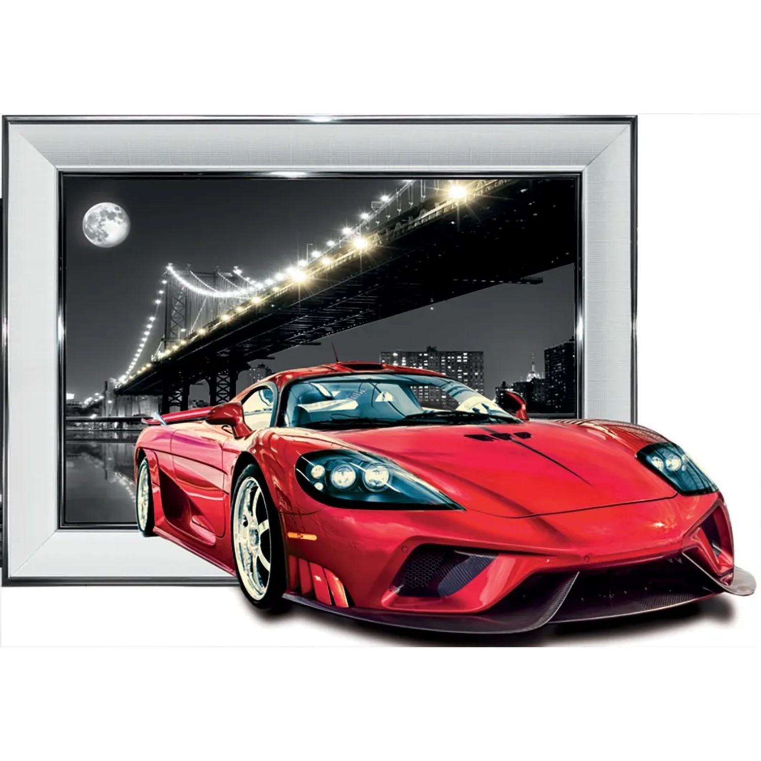 E-shop Bondecor Obraz 3D Ferrari 30 x 40 cm