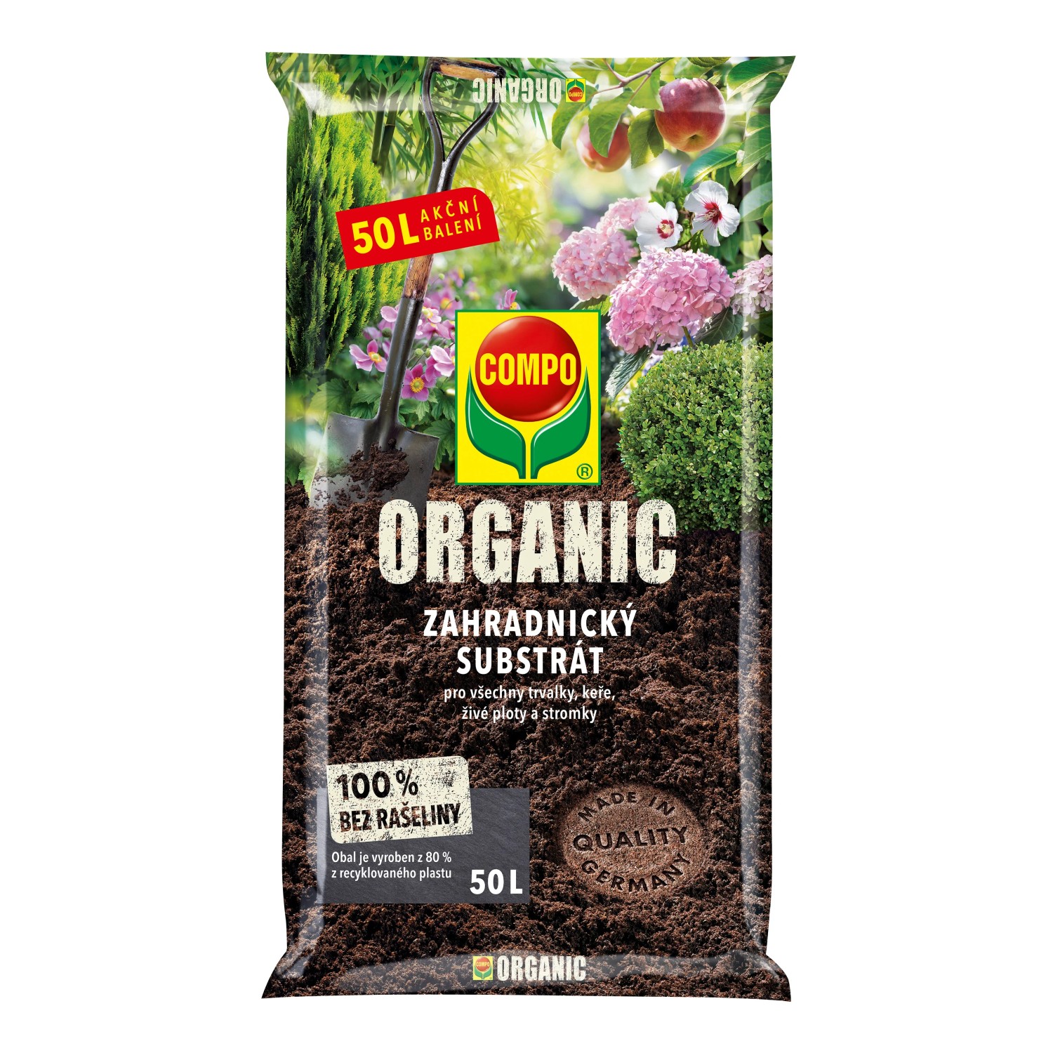 E-shop COMPO ORGANIC Záhradnícky substrát bez rašeliny 50 l