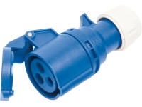 OBI CEE karavanová zásuvka 3-pólová IP44, 16 A modrá