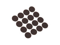 OBI Samolepiace plstené podložky priemer 22 mm, 16 ks