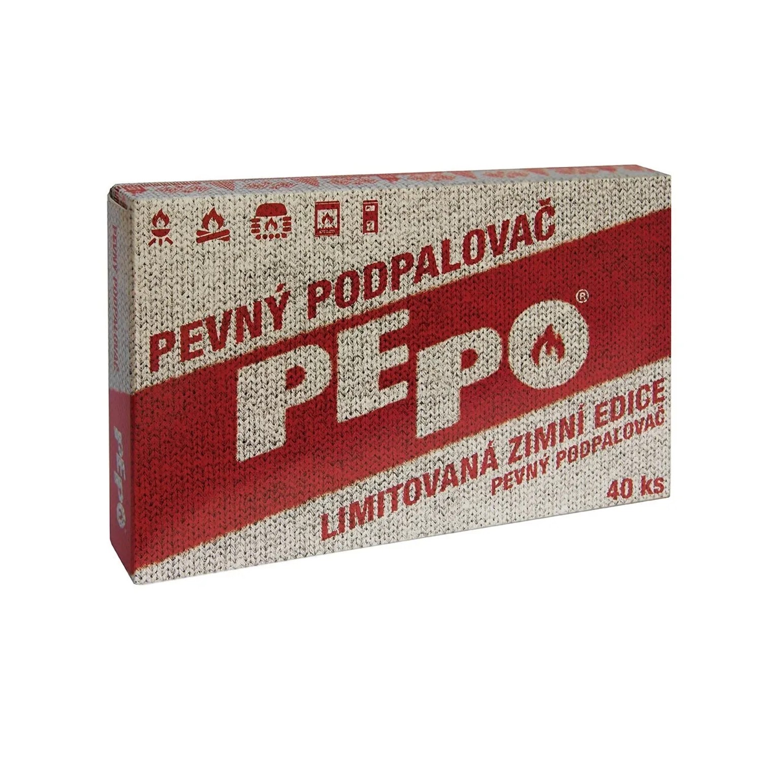 E-shop PE-PO Pevný podpaľovač Limitovaná zimná edícia, 40 podpalov