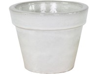 Mega Collections Kvetináč Glazed Basic Pot biela pr. 27 x 20 cm Mega Collections Kvetináč Glazed Basic Pot biela pr. 27 x 20 cm