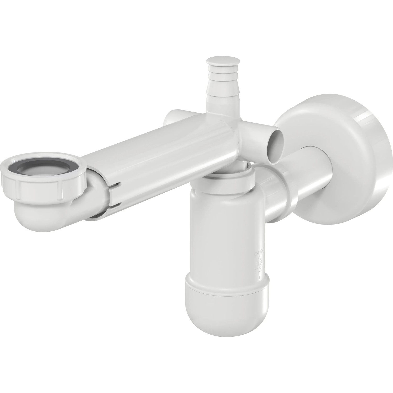 E-shop Prevex Umývadlový sifón pre úsporu miesta Preloc SpaceSaver 1 1/4", pr. 32 mm