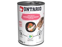 Ontario Konzerva Kitten s kuracím paté a krevetami 400 g