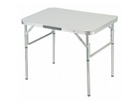 Campingový stolík Calimesa, hliník, strieborná, 70 x 55 cm