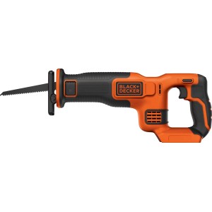 Akumulátorová chvostová píla Black+Decker BDCR18N 18 V, oranžovo-čierna. Vložený pílový list.