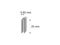 RON Spony stolárske 364/25 M, dĺžka 5,6 x 25 mm, 6000 ks