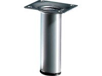 Hettich Nábytková noha guľatá pr. 30 x 100 mm hliníková