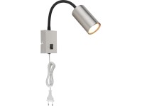 GLOBO Nástenné svietidlo ROBBY čierna/nikel GU10 25W 70 x 440 x 320 mm
