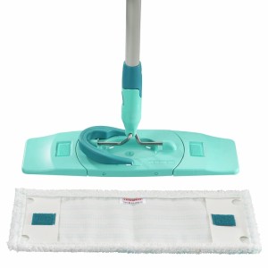 Leifheit Clean-Set Twist M mopovacia hlava tyrkysová s bielym návlekom MicroDuo pre čistiace zariadenia.
