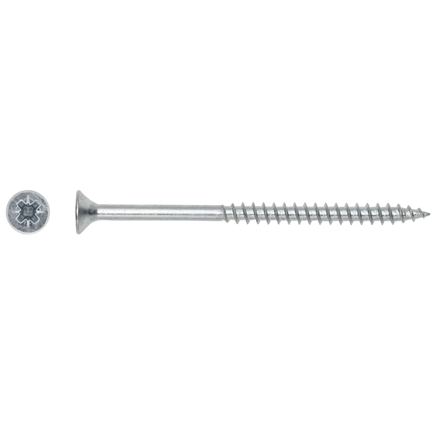 E-shop Uni skrutky so zápustnou hlavou PZ2 čiastočný závit bielo pozink. 5x60 mm, 200ks