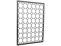 Denpanels Mriežka so 4 háčikmi pre akustické panely, matná čierna, 30 x 40 cm