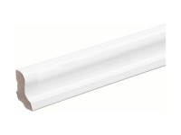 ASKO Podlahová lišta MDF hladká biela 20 x 40 x 2400 mm