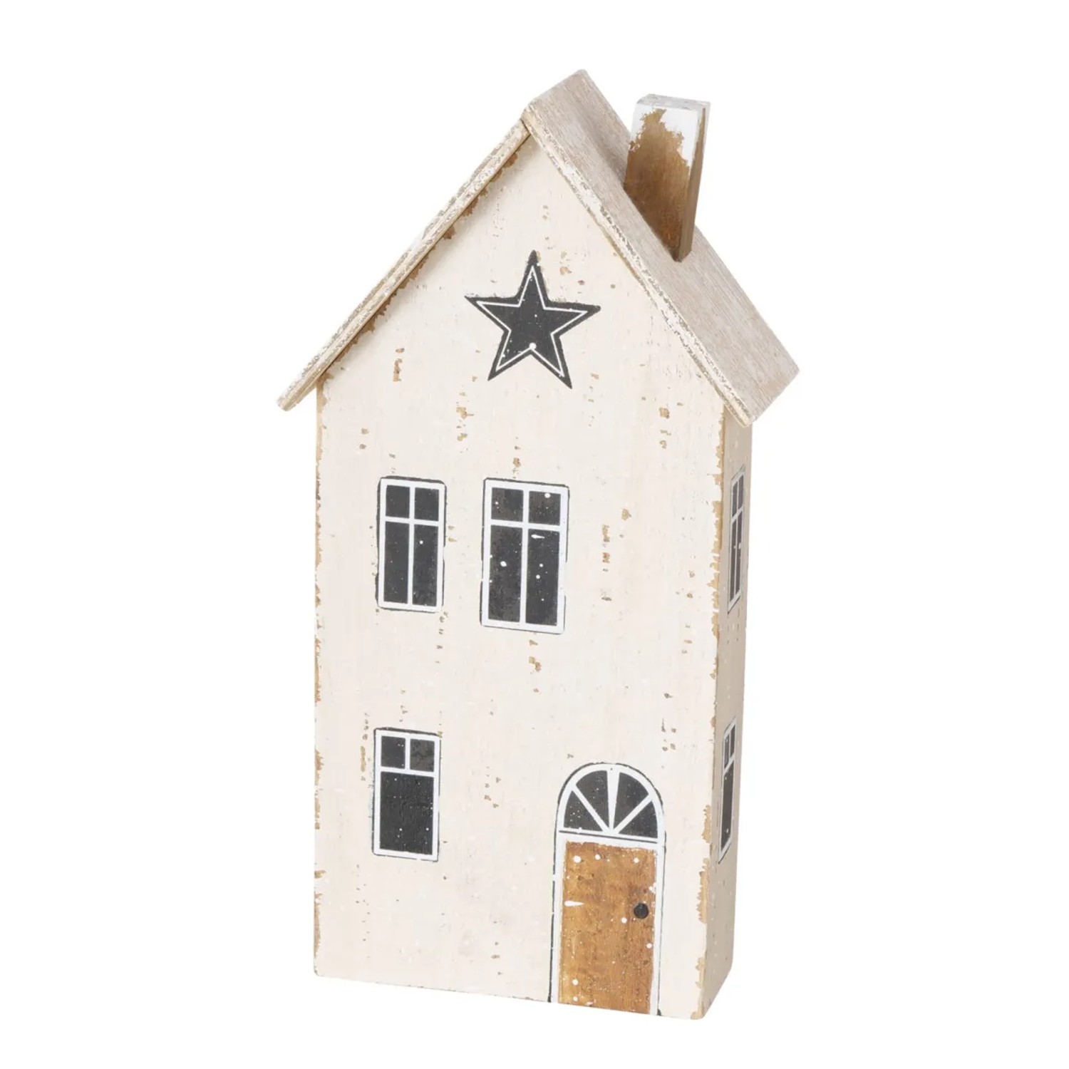 E-shop Boltze Stojacia dekorácia domčeky rôzne druhy 25 x 6 x 14 cm, 1 ks