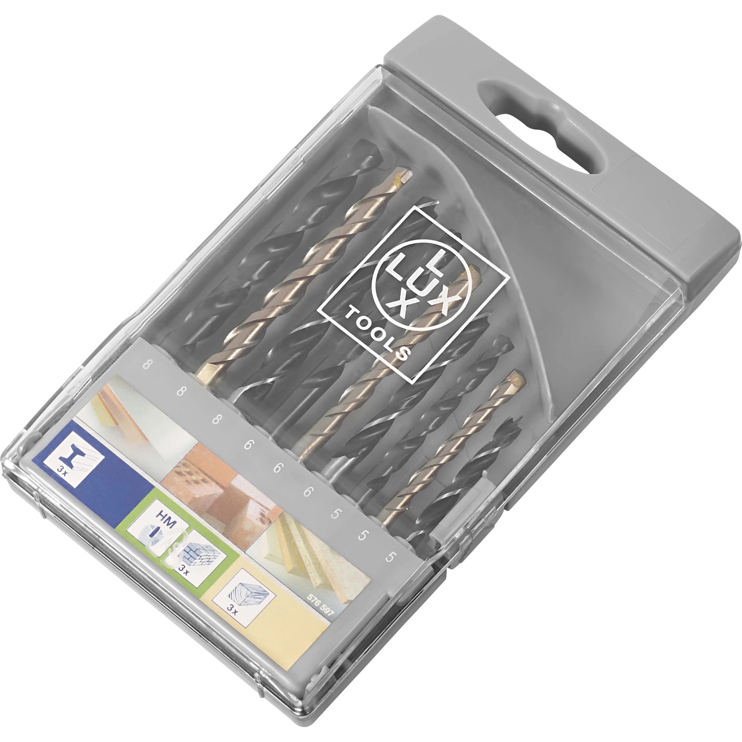 E-shop LUX-TOOLS Súprava vrtákov Comfort Ø 5 mm - 8 mm, 9-dielna